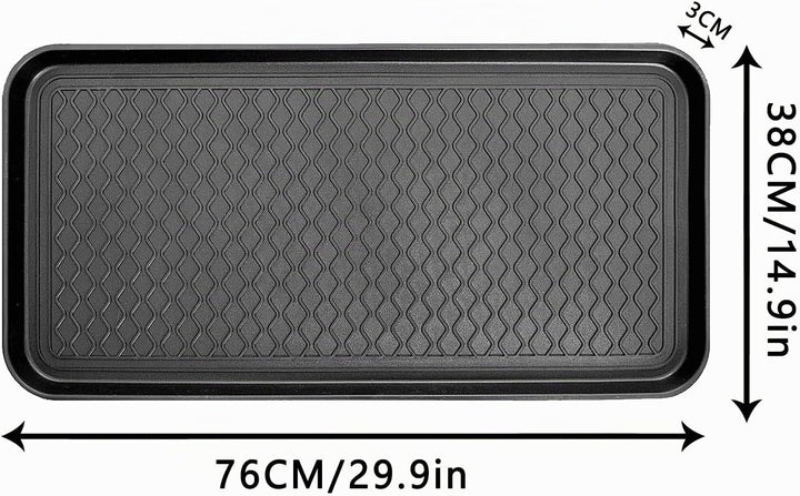 3 Stück Schuhabtropfschale Schuhmatte Ablage,Schuhablage Schuhabtropfschale,Schuhwanne 76x38x3cm Mit