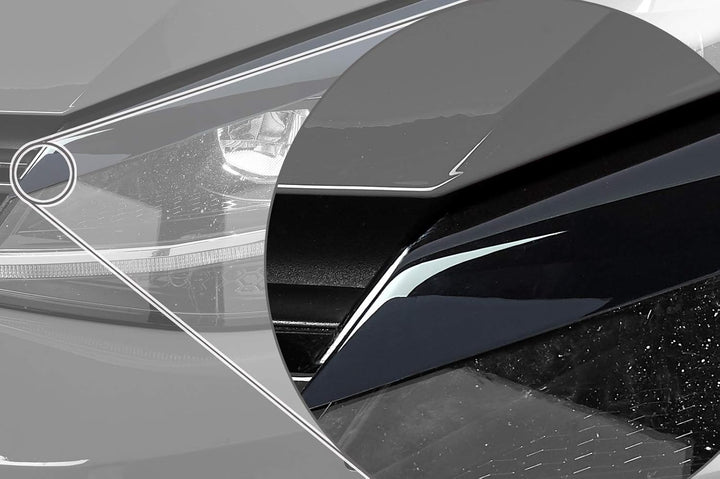 CSR-Automotive Scheinwerferblenden Kompatibel mit/Ersatz für VW Golf 7 (Typ AU) SB191-G