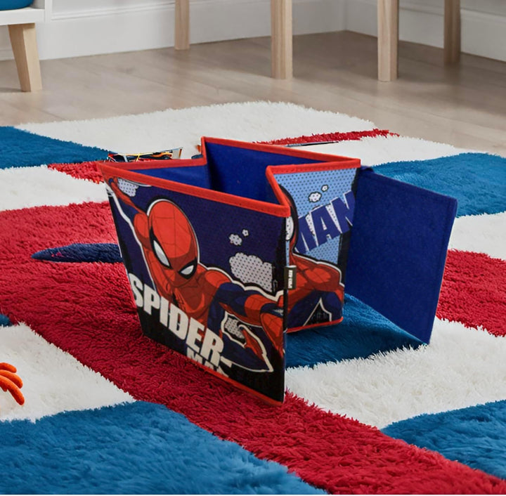 Superdiver - Aufbewahrungsbox und Hocker Spiderman - Offizielle Lizenz Marvel - 30x30x30 cm - Faltba