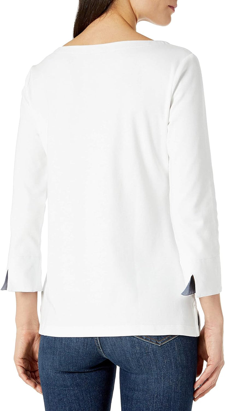 Nautica Damen Hemd L Bright White, L Bright White