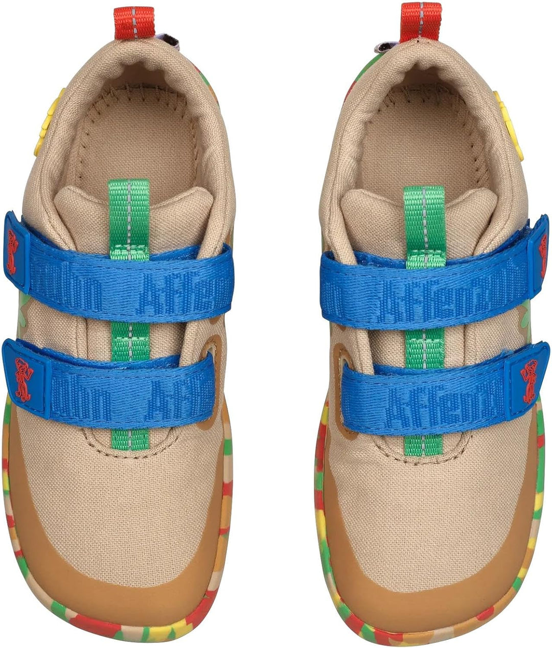 Affenzahn Halbschuh Baumwolle Lucky Klettverschluss Vegan rutschfest Flexibel für den Sommer in Grös