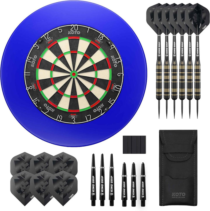 KOTO - King Pro Surround Dartset, 3 Barrels, 2 Sets Flights, 2 Sets Shafts (Short &amp; medium), Dartwal