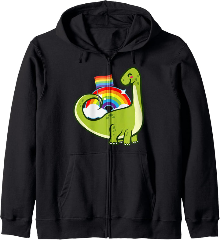 LGBT schwul lesbisch Stolz, Brontosaurus Dinosaurier Kapuzenjacke