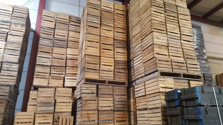 Vintage Holzkisten im Sparset Originale Obstkisten Apfelkisten Weinkisten aus dem Alten Land Möbelba