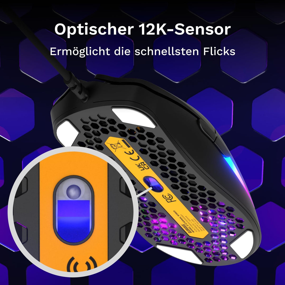 Glorious Model O Eternal ultraleichte RGB-Gaming-Maus – Kabelgebunden – nur 55 g – benutzerdef. RGB-