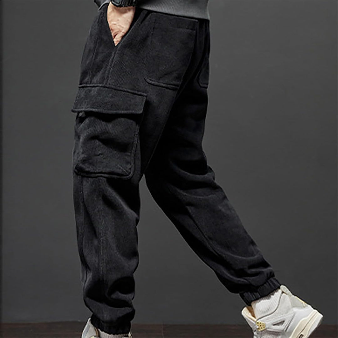 Generisch Winterhose Herren Outdoor, Cargo Hosen Herren Warm, Jogginghose Mit Bündchen Cargohose Vie