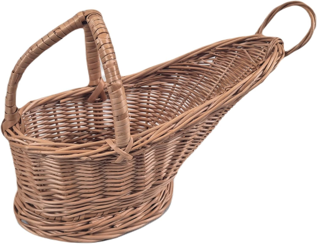Weinkorb aus Weide Flaschenhalter Flaschenkorb Korbwaren Weidenkorb Weinhalter