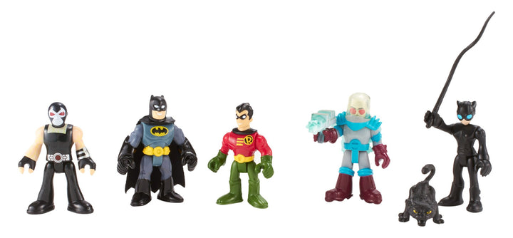 Imaginext BCV33 - DC Super Freunde Spielzeug Spielset - Batman Robin Catwoman Mr Freeze Bane Actionf