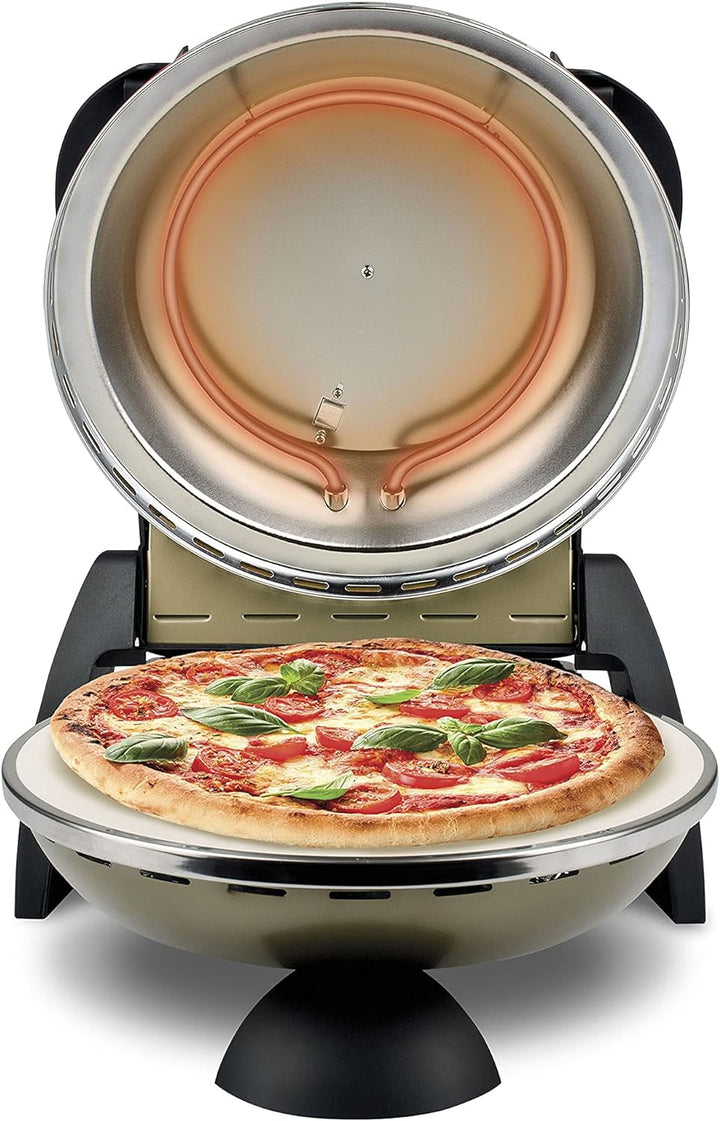 G3 Ferrari G10006 Pizza Äussern Vergnügen, Ofen Pizza, 1200 W, 400°C, Felsen Feuerfest (durchmesser