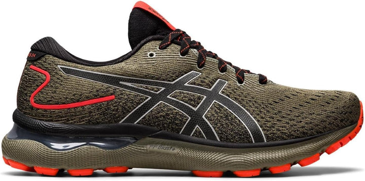 ASICS Herren Gel-Nimbus 21Laufschuhe 46 EU Oliv Rot, 46 EU Oliv Rot