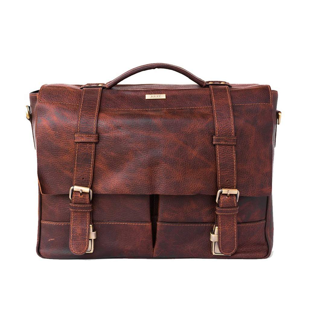 Julké Unisex-Erwachsene Maximus Laptop Tasche in Braun