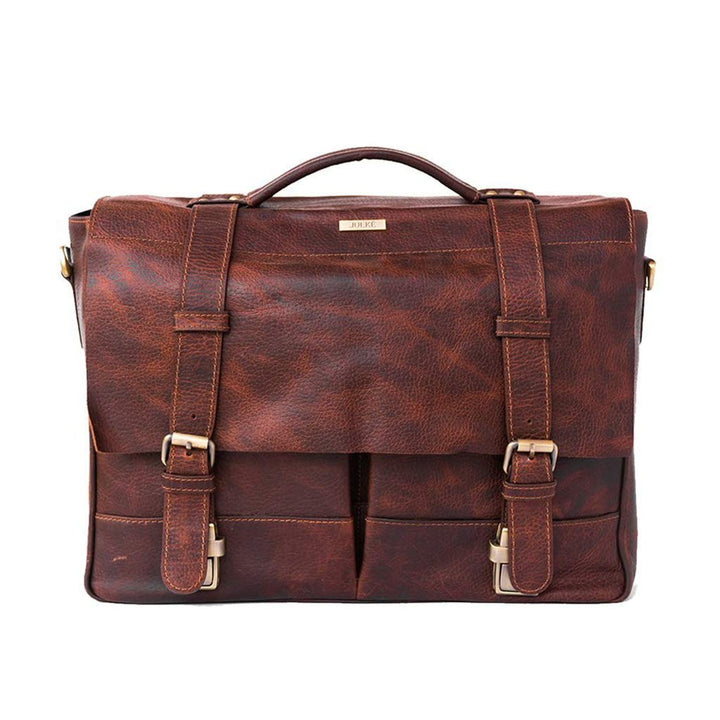 Julké Unisex-Erwachsene Maximus Laptop Tasche in Braun