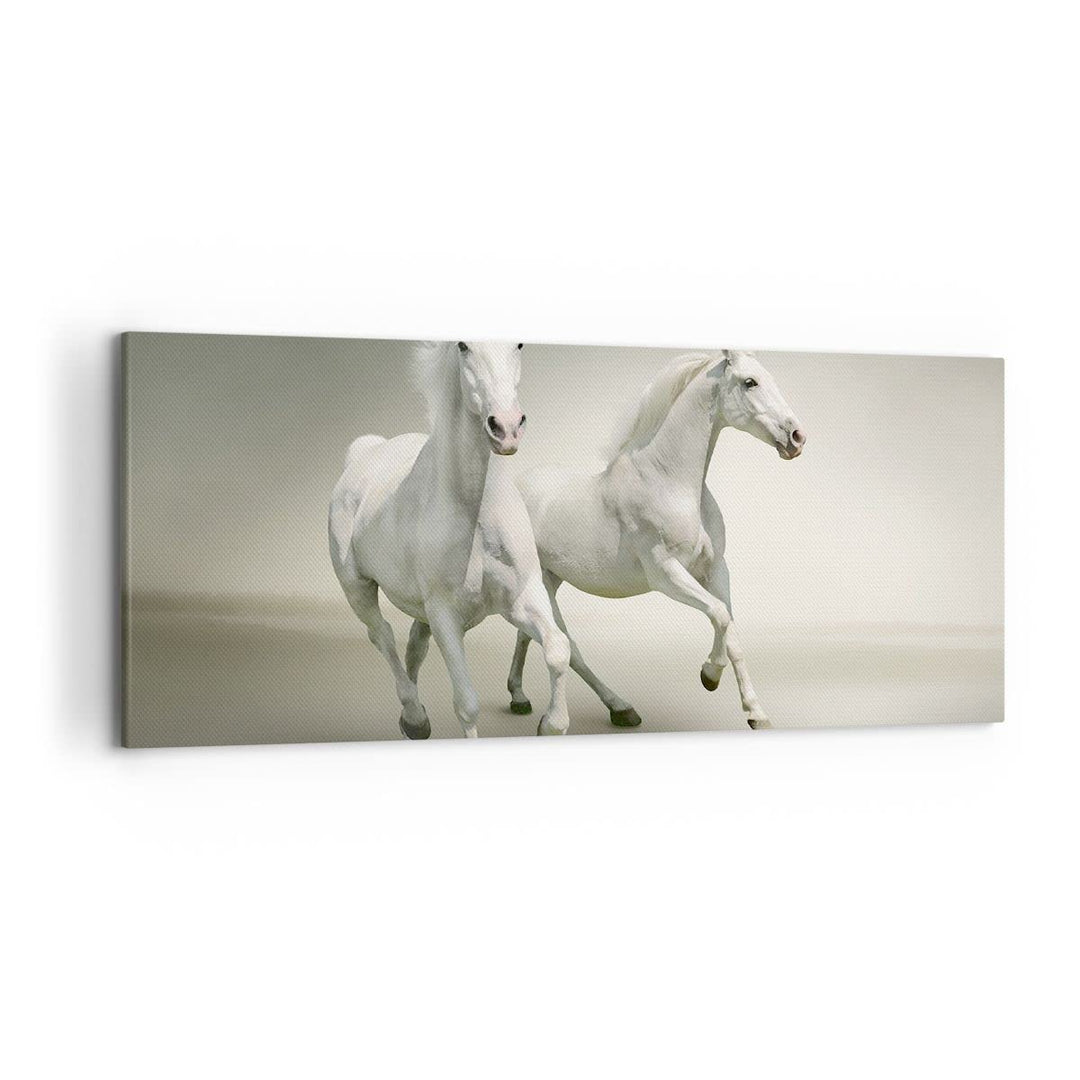 Wandbilder Dekoration Wohnzimmer Tiere araber pferd bauernhof Panorama Bilder auf Leinwand 120x50cm