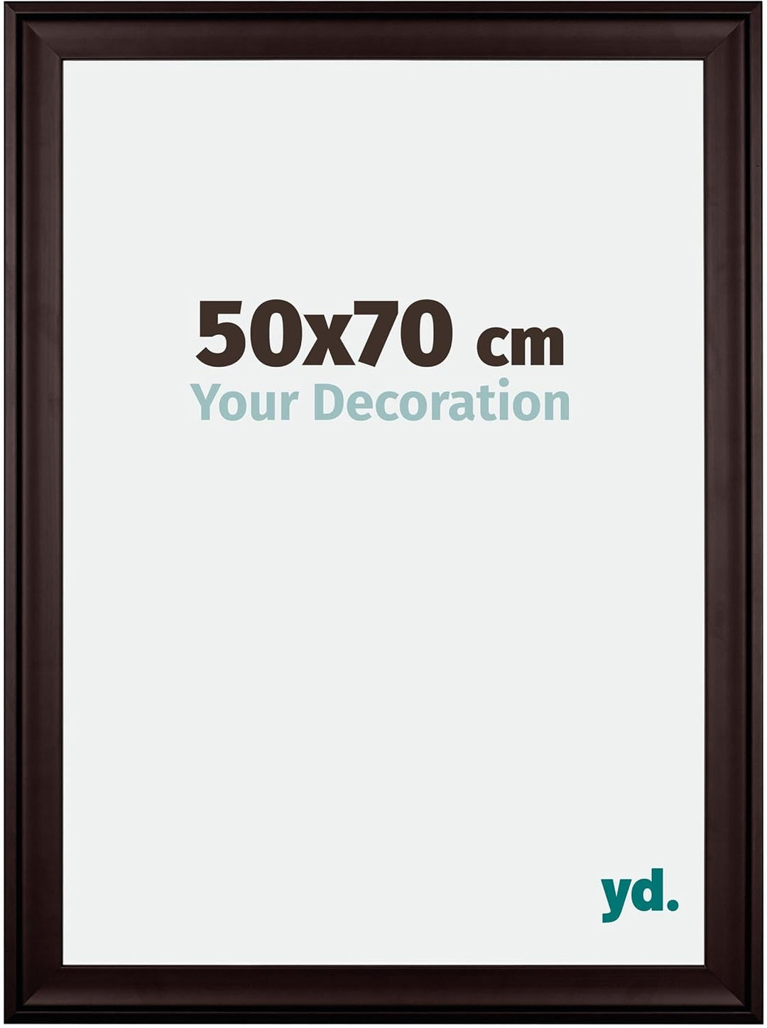 yd. Your Decoration - Bilderrahmen 50x70 cm - Bilderrahmen aus Holz mit Acrylglas - Antireflex - Aus