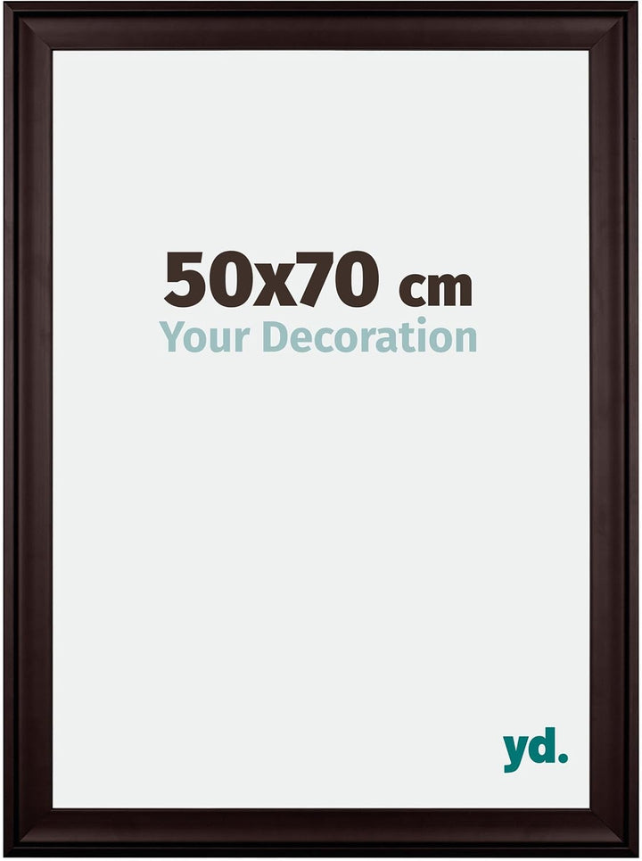 yd. Your Decoration - Bilderrahmen 50x70 cm - Bilderrahmen aus Holz mit Acrylglas - Antireflex - Aus