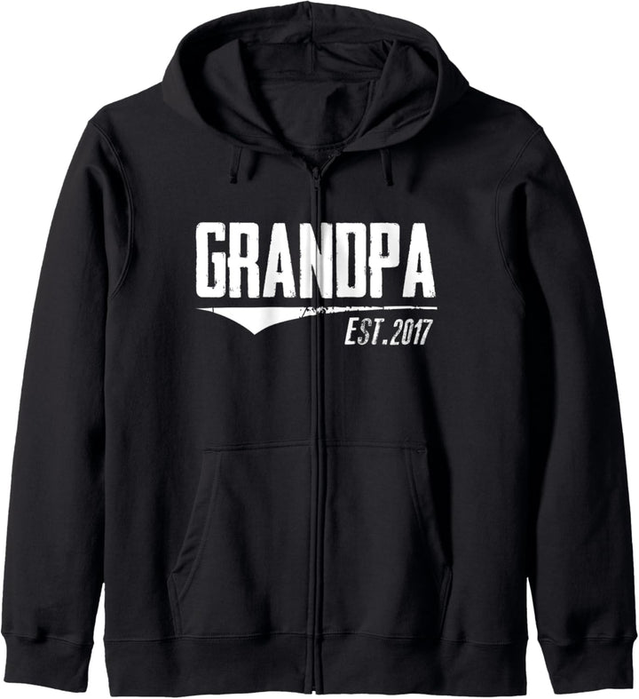 Oma Est Opa Geschenk Grandpa Est 2017 Grandpa gifts Kapuzenjacke