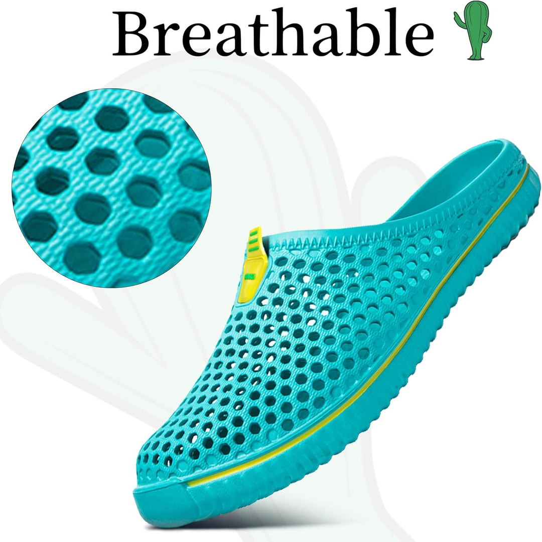 SAGUARO Clogs Pantoletten für Damen Sommer Hausschuhe Herren Aero I 37 EU Blau, 37 EU Blau