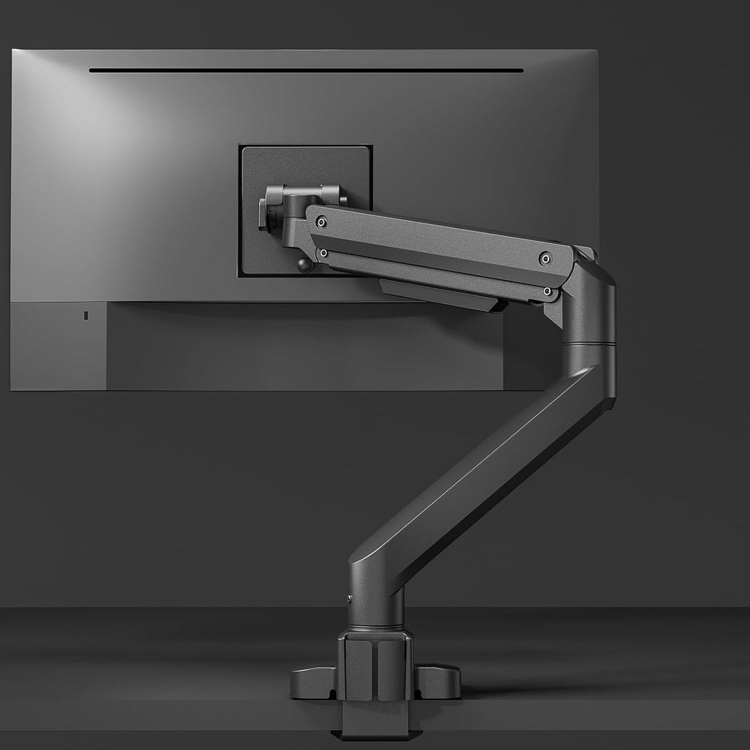 Silverstone ARM14B- Monitorarm für einzelnen Monitor mit Hochleistungs-Gasfederdesign und vielseitig