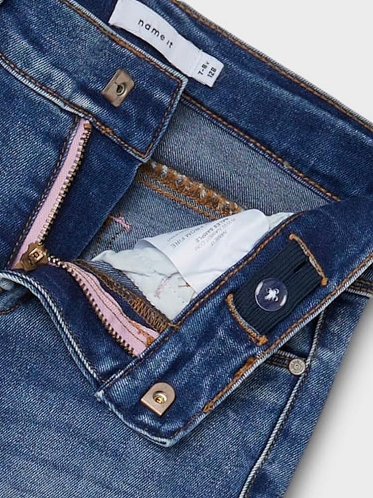 NAME IT Girl Jeans Skinny Fit 164 Medium Blue Denim, 164 Medium Blue Denim