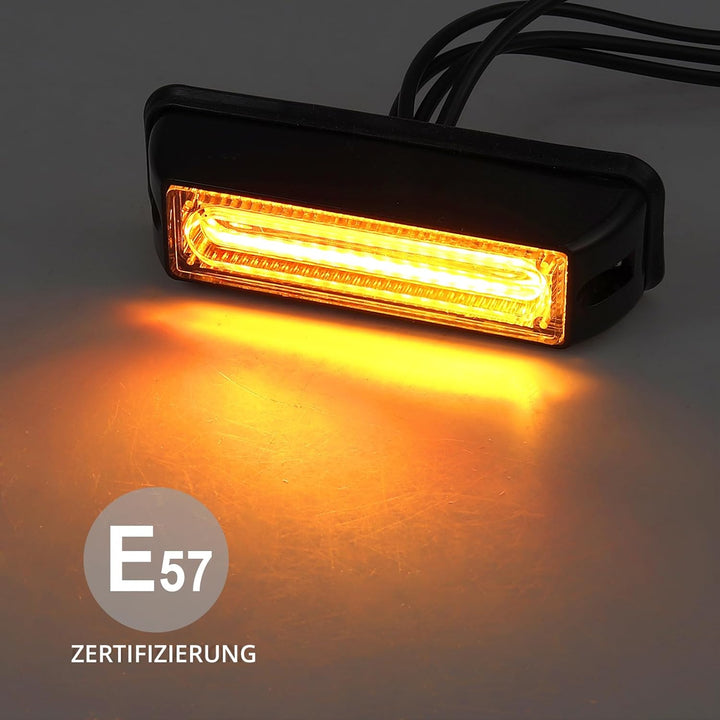 Justech 9cm COB Warnlicht Stroboskoplicht Warnung Beacon Blinklichter Blitzmodul Notfall Licht Achtu