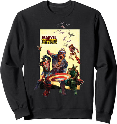 Marvel Zombies Avengers Group Shot Zombie Sweatshirt