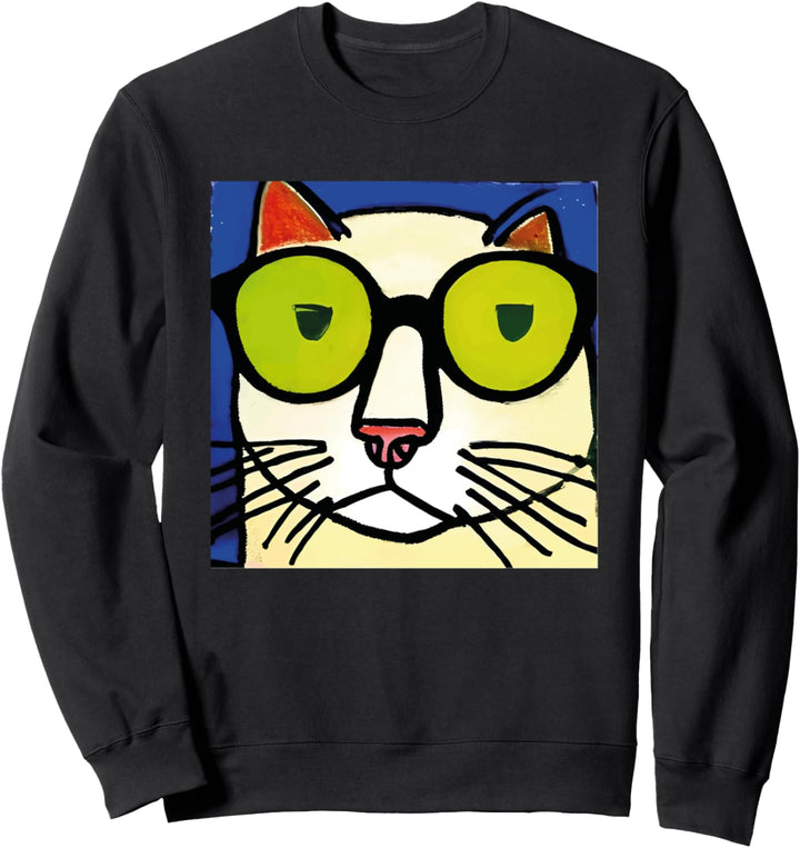 Lustige Katze Vincent van Gogh Meow Kitty Sweatshirt