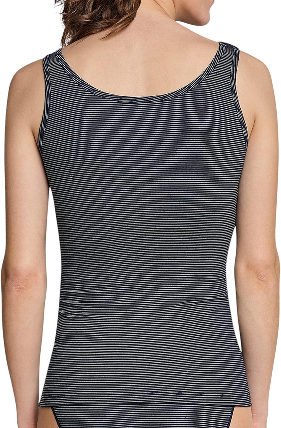 Schiesser Damen 2 PACK Trägertop Unterhemd - Modal Essentials 48 Nachtblau_162896, 48 Nachtblau_1628
