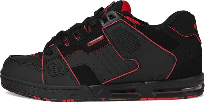 Globe Sabre GBSABR Unisex-Erwachsene Sneaker 39.5 EU Schwarz Rot Mosaik, 39.5 EU Schwarz Rot Mosaik