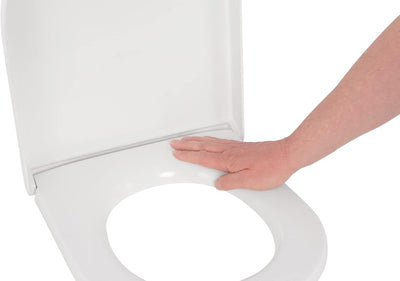 'aquaSu® WC-Sitz Reva für Duravit Toiletten | Toilettensitz mit Absenkautomatik | Duroplast | Take-O