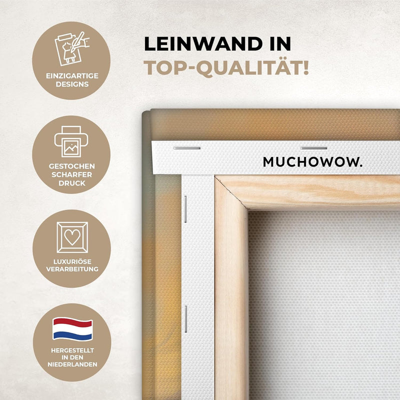 MuchoWow© Leinwandbild Gross 80x120 cm XXL Dekoration Wohnzimmer Bilder Aufhängen Wall Decoration Li