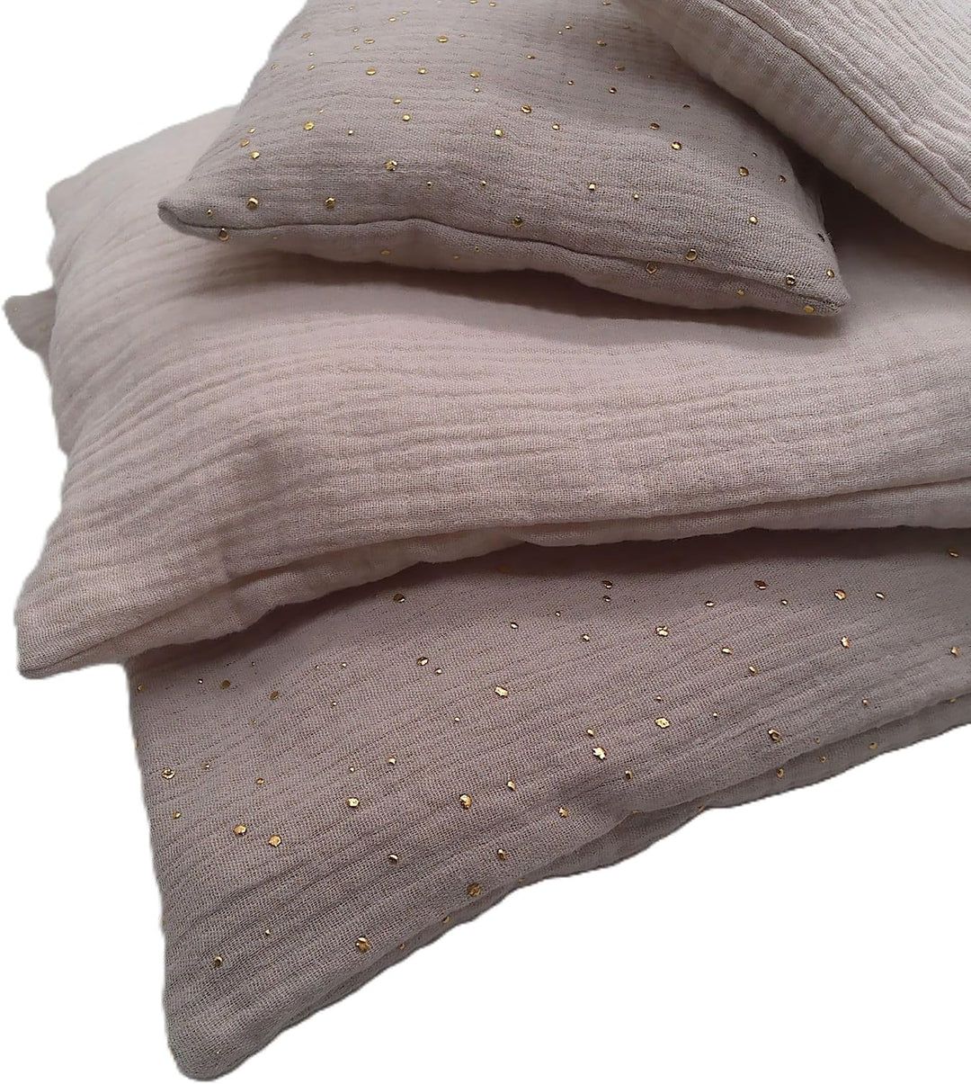 Puppenbettwäsche aus Musselin, Umbra, Decke 40h x 35b, Kissen 16h x 20b. Umbra Gross, Umbra Gross