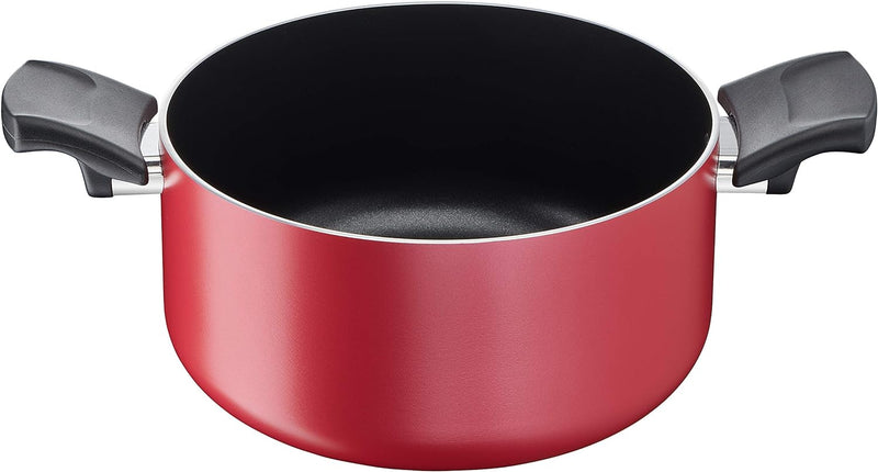 Lagostina Cucina Mediterrane Kasserolle, antihaftbeschichtet, 2 Griffe, Aluminium 24 cm, 24 cm