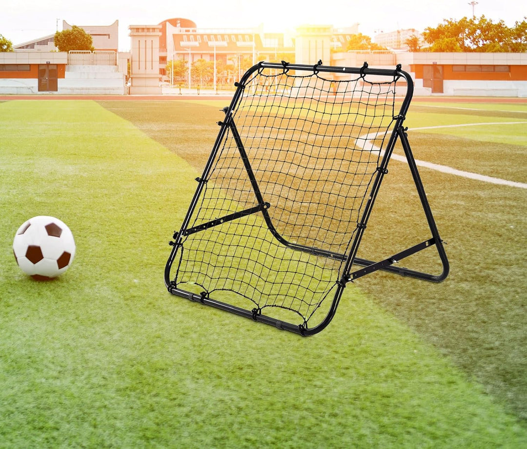 Trintion Fussball Rebound Netz Kinder und Jugendliche Tragbares Prellwand Verstellbar Fussballtor Ki