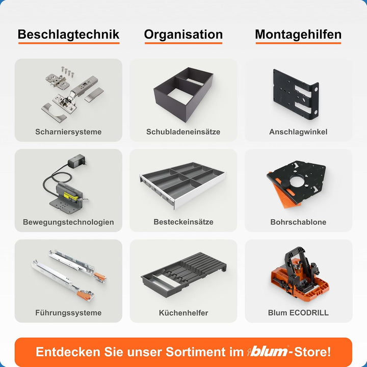 Blum AMBIA-LINE Messerhalter | Schubladen-Organizer &amp; Küchenhelfer zur sicheren Aufbewahrung von bis