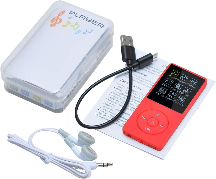 8GB Tragbare MP3 Musik Player, Support bis zu 64GB SD Speicherkarte, Lossless Sound HiFi MP3 Player,