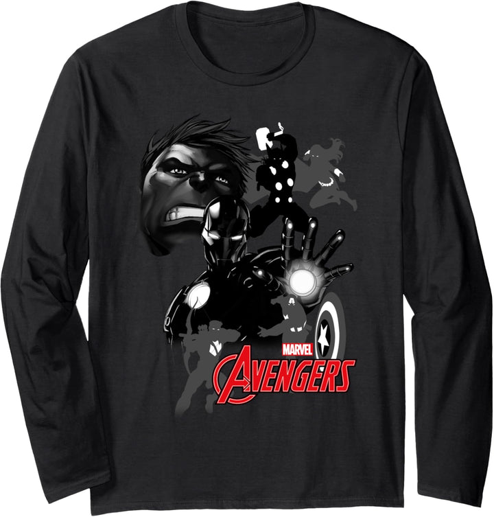Marvel Avengers Assemble Shadow Heros Langarmshirt