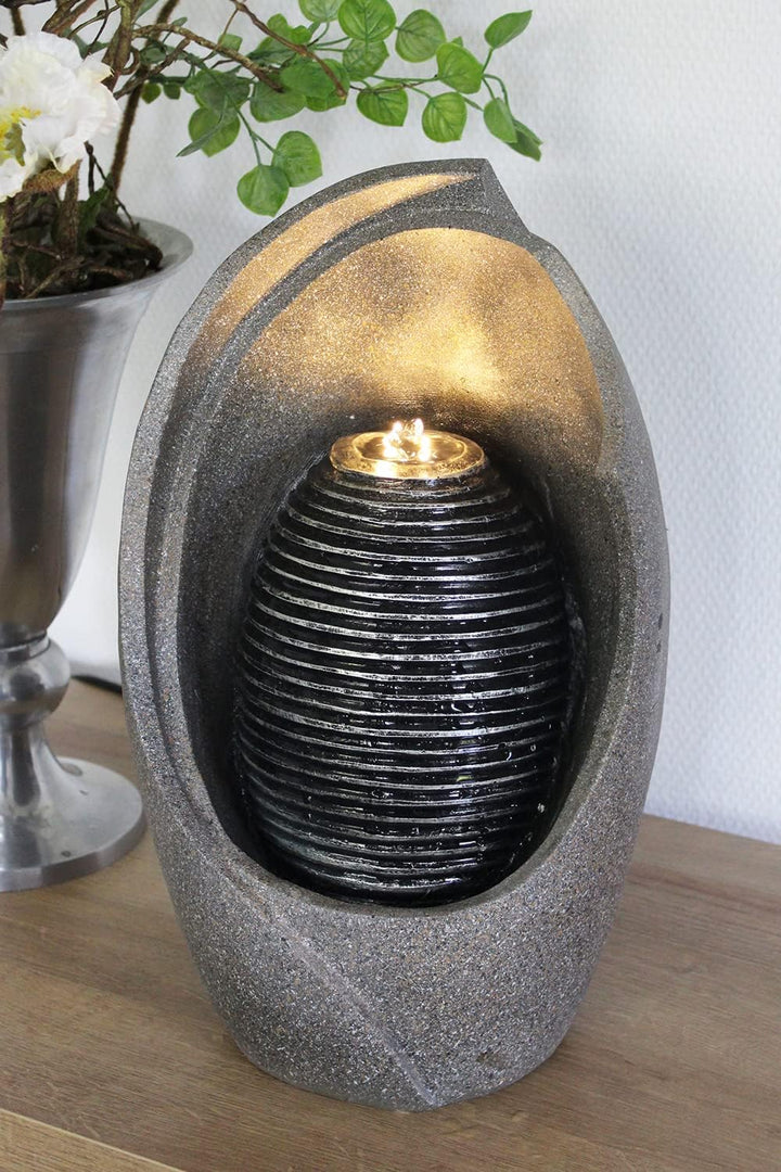 Design Zimmerbrunnen BK835 Springbrunnen Gartenbrunnen mit Beleuchtung Terrassenbrunnen Balkonbrunne