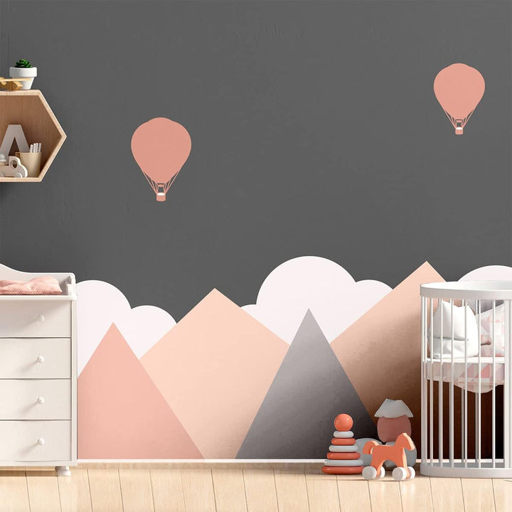 Wandsticker Kinder Deko Babyzimmer Wandsticker Kinder Wandsticker skandinavische Berge Stockholm H12