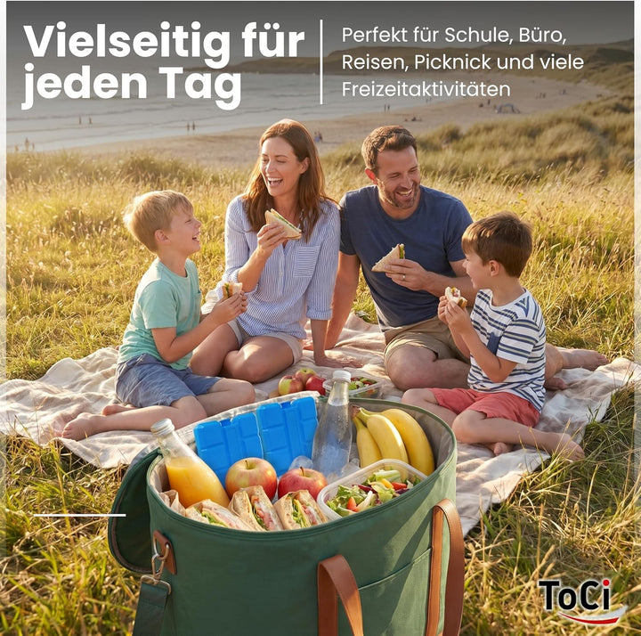 ToCi 2/4/6/8/12/16er Set Kühlakkus mit je 200ml | 2-16 Blaue Kühlelemente für die Kühltasche oder Kü