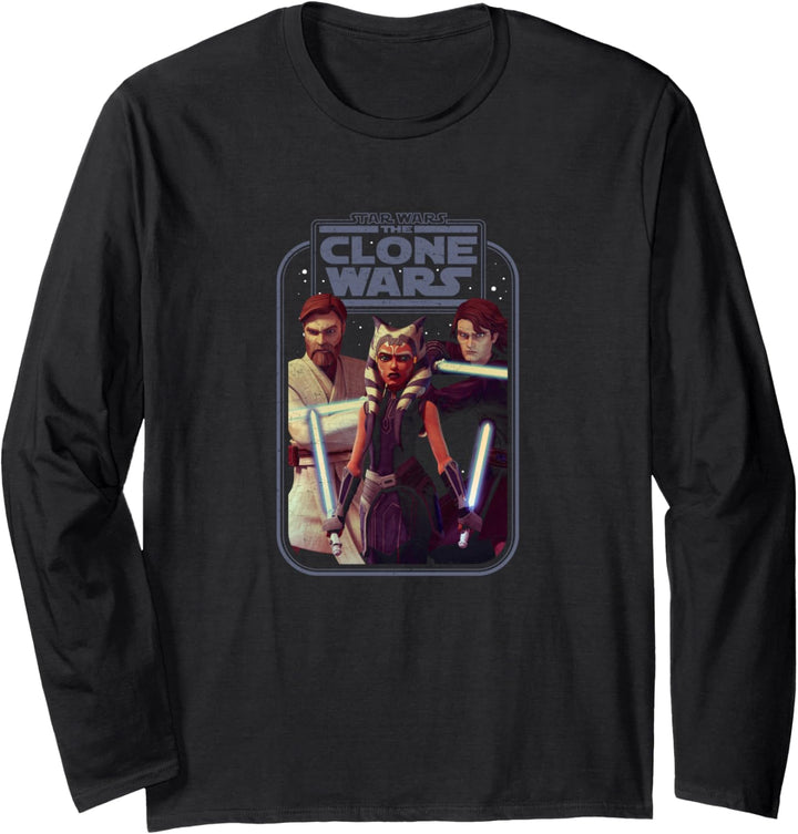 Star Wars Clone Wars Group Shot Portrait Poster Langarmshirt