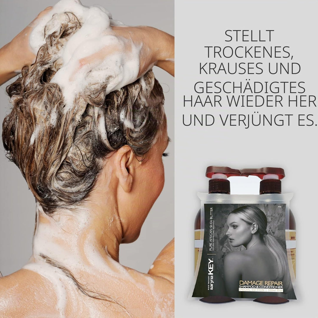 Saryna Key Damage Repair Shampoo & Spülung, je 500 ml, Doppelpack
