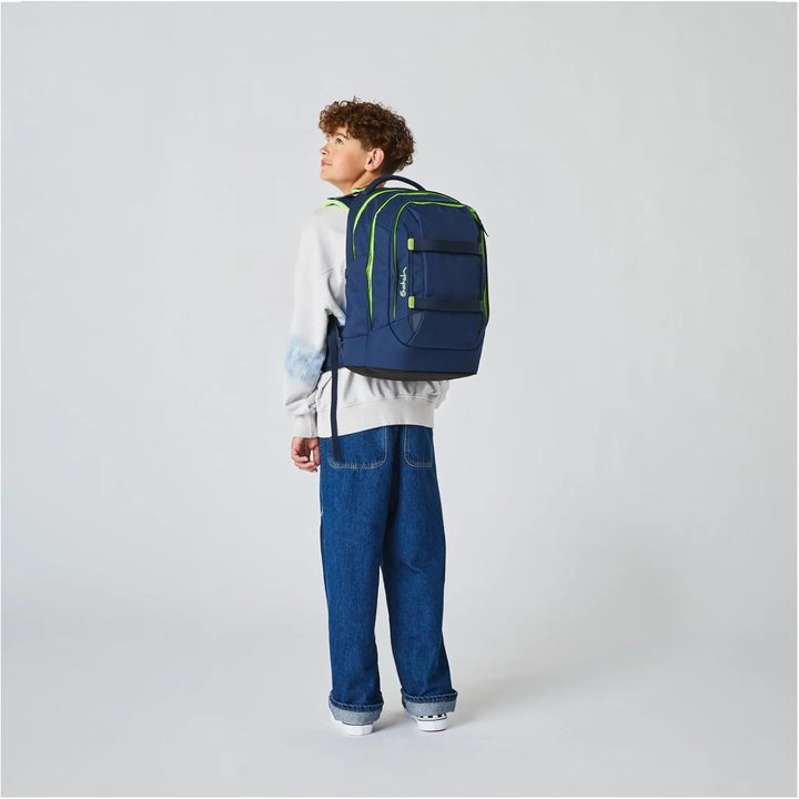 Satch Pack ab 5. Klasse ergonomisch 30L Stauraum standfest Organisationstalent Einheitsgrösse Toxic