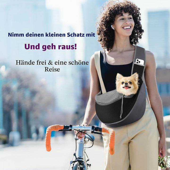 Pawaboo Hundetragetasche, Hundetasche, Verstellbare Tragetasche Hund, Haustier Umhängetasche Transpo