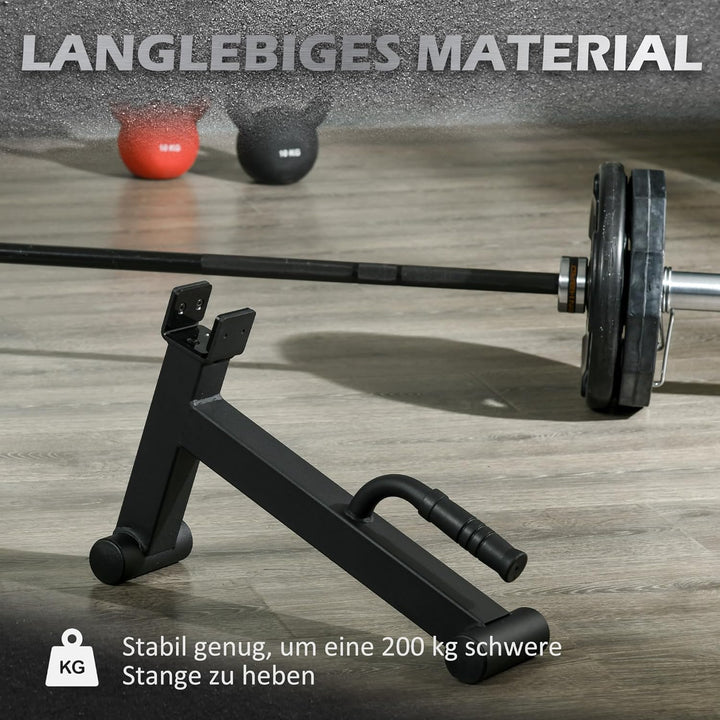 SPORTNOW Barbell Jack Deadlift Jack mit rutschfestem Griff Kreuzheben Langhantelheber Langhantelstän