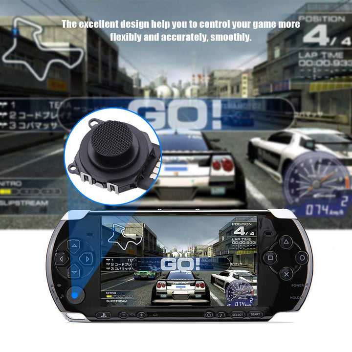 CHEOTIME 2 Stück 3D Button Joystick, Analoger 3D-Tasten-Joystick Für Psp 2000, Switch Ersatz Wireles