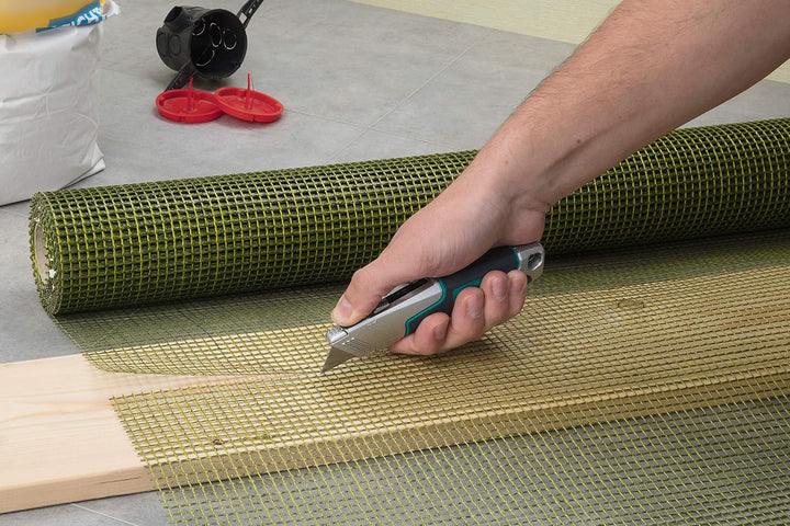 wolfcraft Profi-Dualklingen-Messer I 4200000 I Zum Schneiden von festen Materialien mit Trapez- oder