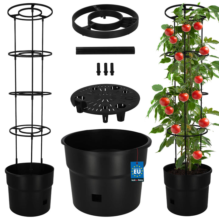 KOTARBAU® Tomaten Rankhilfe - Anzuchttöpf - ⌀ 35 cm H: 128 cm - Pflanzkübel - Blumenkasten - Rankhil