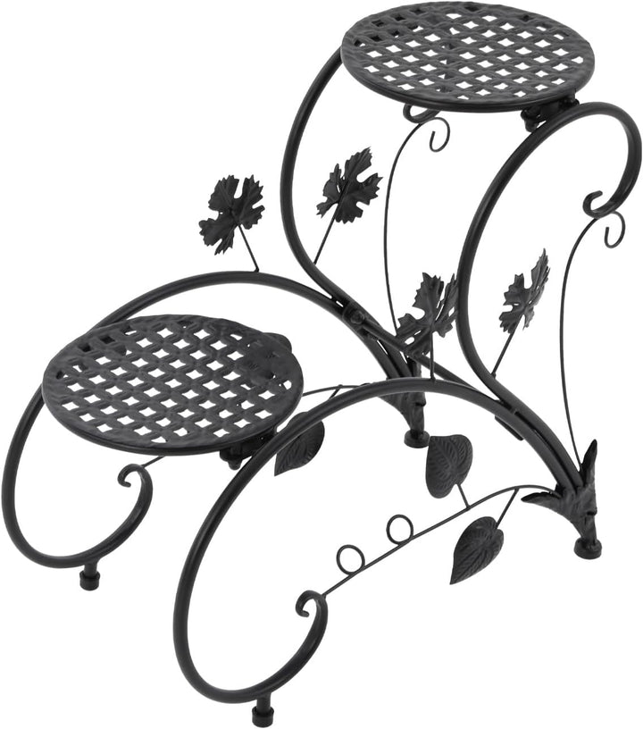 Pflanzenregal Gartenregal,Metall BlumenstäNder,2Er-Set Eisen PflanzenstäNder Vintage für Zimmerpflan