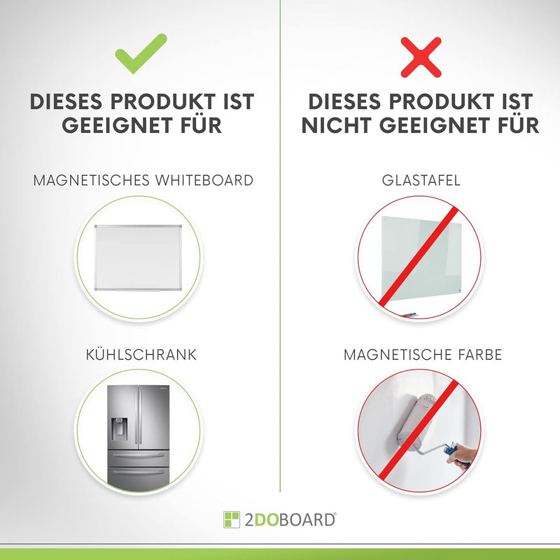 2DOBOARD Beschreibbare magnete 15 x 10 cm für Kanban Board oder Scrum Tafel - 25 Stück - Scrum Karte