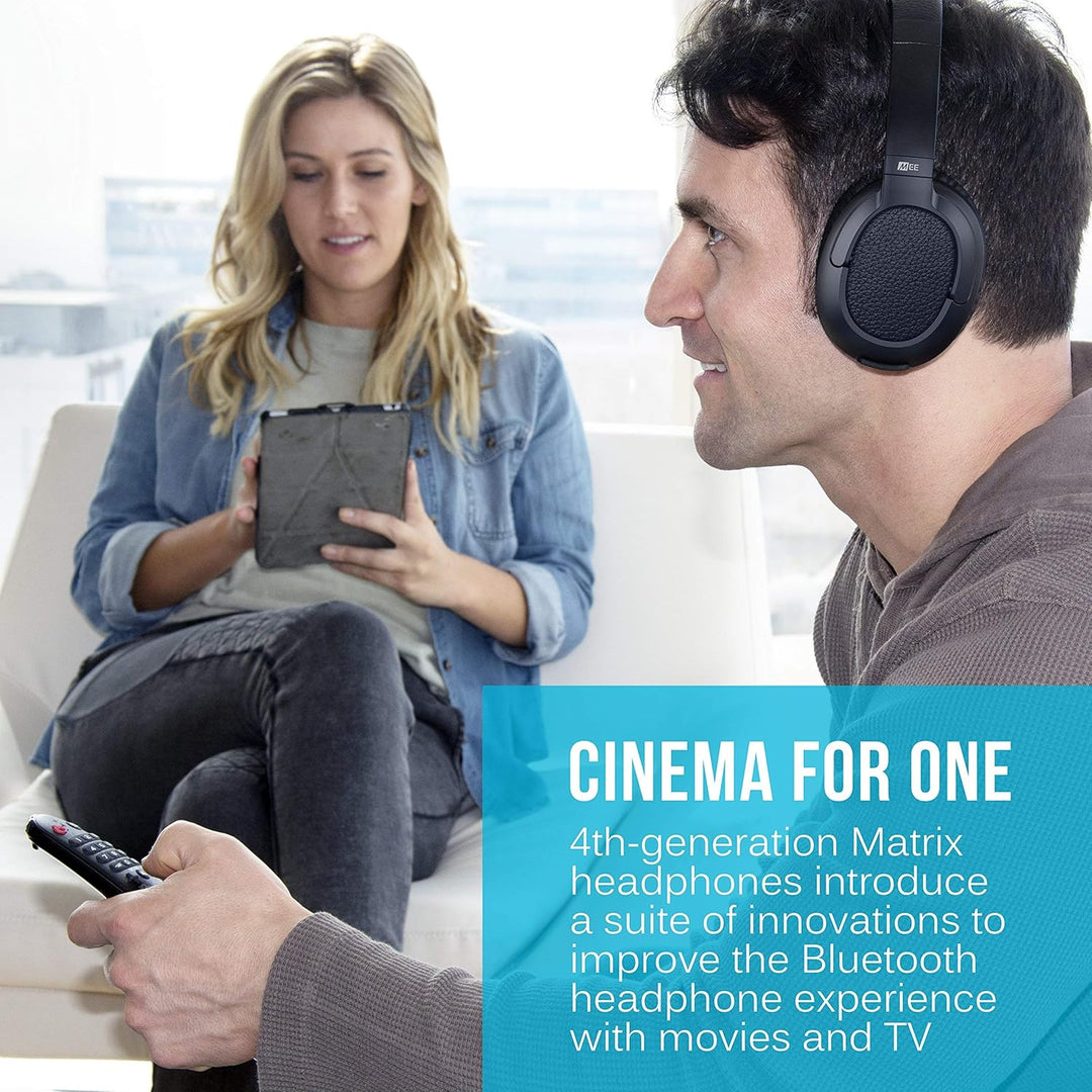 MEE audio - Matrix Cinema, Bluetooth Kopfhörer, aptX Low Latency, Lange Akkulaufzeit, Kopfhörer, Sch